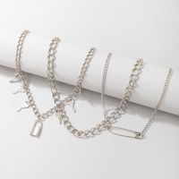Europäische Und Amerikanische Neue Kreative Mode-schlüsselverriegelungsstift-anhänger Mehrschichtige Halskette Weiblich main image 6