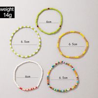 Ethnic Style Multi-layer Bracelet Bohemian Style Hit Color Beads Color Bracelet 5 Piece Set main image 6