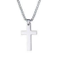 Men's Fashion Titanium Steel Cross Pendent Necklace main image 5