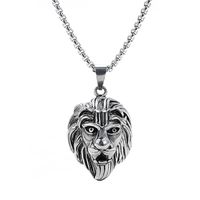 Retro Punk Style Sheep Head Pendant Exaggerated Men And Women Necklace Jewelry sku image 29
