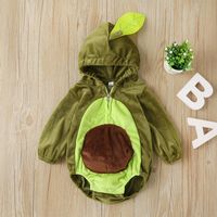 Baby One-piece Long Sleeve Hooded Baby Triangle Romper main image 2