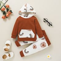 Autumn Girls Hooded Sweater Trousers Suit European American Casual Pullover main image 3