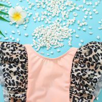 European And American One-piece Swimsuit Summer Kids Triangle Leopard Swimsuit main image 4