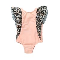 European And American One-piece Swimsuit Summer Kids Triangle Leopard Swimsuit main image 6