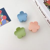 Korean Style New Solid Color Cute Flower Shape Hairpin Hair Accessories Party Travel Catch Clip main image 3