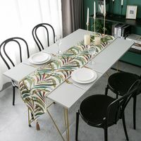 Tassel Household Plant Jacquard Table Runner Table Decoration Towel Hotel Tablecloth main image 2