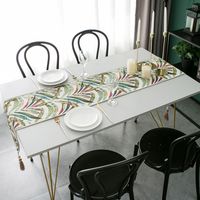 Tassel Household Plant Jacquard Table Runner Table Decoration Towel Hotel Tablecloth main image 4