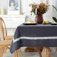 Simple Embroidered Lace Ethnic Style Household Square Tablecloth Washable Table Cover Towel Tea Table Tablecloth Wholesale main image 2