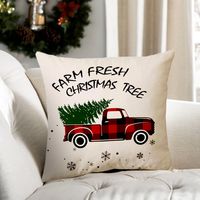 Classic Christmas Car Tree Printed Pillowcase main image 1