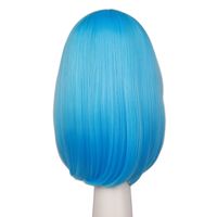 Cosplay Wig/new/anime Cos Wig Water Blue Short Hair Msn Korean Style Face Trimming Long Wave Cross-border main image 5