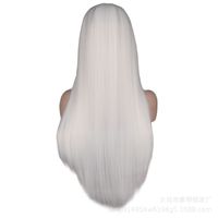 Fashion Mid-point Scalp Mixed Long Straight Hair Anime Wig Stage Performance Cos Wig main image 4