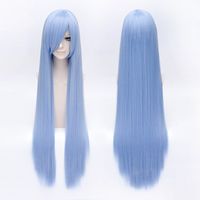 Fashion Light Purple Partial Bangs Long Wig Wholesale main image 1