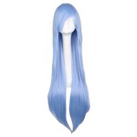 Fashion Light Purple Partial Bangs Long Wig Wholesale main image 5