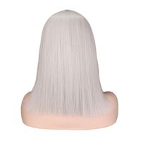 European American Fashion Personality Female Blonde Short Middle-part Wig main image 6