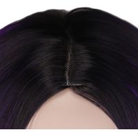 Wig European Beauty Bob Haircut Black Gradient Purple Short Hair Headgear Wig main image 4