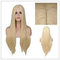 Fashion Multi-color Long Straight Hair Anime Wig Stage Performance Cos Wigs Female sku image 5