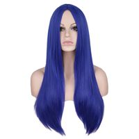 Fashion Multi-color Long Straight Hair Anime Wig Stage Performance Cos Wigs Female sku image 6