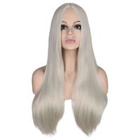 Fashion Multi-color Long Straight Hair Anime Wig Stage Performance Cos Wigs Female sku image 7