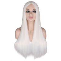 Fashion Multi-color Long Straight Hair Anime Wig Stage Performance Cos Wigs Female sku image 8