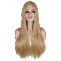 Fashion Multi-color Long Straight Hair Anime Wig Stage Performance Cos Wigs Female sku image 9