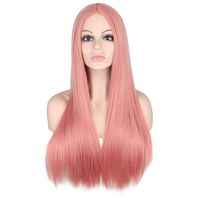 Fashion Multi-color Long Straight Hair Anime Wig Stage Performance Cos Wigs Female sku image 10