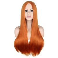 Fashion Multi-color Long Straight Hair Anime Wig Stage Performance Cos Wigs Female sku image 11