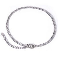 Fashion Jewelry Creative Chain Belt Waist Chain Simple Metal Belt Wholesale Nihaojewelry sku image 1