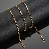 Factory Spot Direct Sales Simple All-match Long Keel Chain Men And Women Pendant Necklace 304 Stainless Steel Box Chain Mixed Batch main image 5