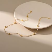 Einfacher Stil Herz Künstlicher Kristall Kupfer Halskette In Masse main image 3