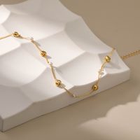 Einfacher Stil Herz Künstlicher Kristall Kupfer Halskette In Masse main image 5