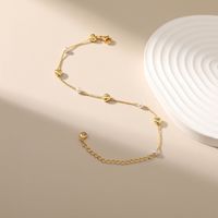 New 18k Gold-plated European And American Minimalist Jewelry Pearl Bracelet main image 3