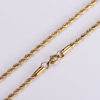 304 Stainless Steel 18K Gold Plated Hip-Hop Inlaid Gold Insect Necklace main image 6