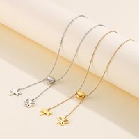 Titanium Steel 18K Gold Plated Fashion Plating Animal Necklace main image 2