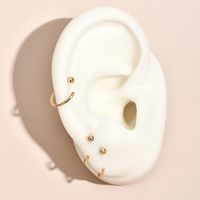 Fashion Personality Geometric Round Multi-piece Ear Clip Set main image 2