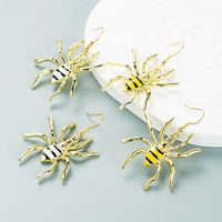 European And American Fashion Exaggeration Funny Spider Alloy Earrings Wholesale main image 1