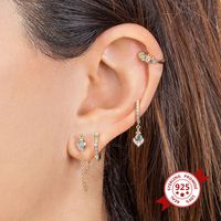 Earrings Drop-shaped Opal Earrings Diamonds Earrings main image 5