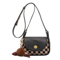 New Simple Checkerboard Armpit Bag Autumn And Winter Simple Master Retro Messenger Bag main image 6