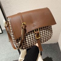Autumn And Winter Fashion Houndstooth Texture Style Messenger Bag Wholesale main image 3