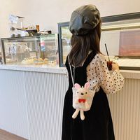 Children's Messenger Bag Autumn And Winter New Cute Doll Bear Cartoon Princess Plush Shoulder Bag main image 3