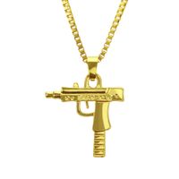 New Necklace Mini Hip Hop Pistol Machine Gun Necklace main image 1
