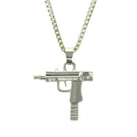New Necklace Mini Hip Hop Pistol Machine Gun Necklace main image 3