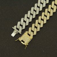 Hip Hop Men's Cuban Chain Necklace Three-dimensional Rhombus Thick Chain main image 4