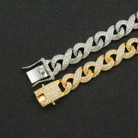 Dreidimensionales Kubanisches Kettenarmband Mit Vollem Diamanten main image 5