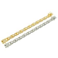 Full Diamond Three-dimensional Cuban Chain Bracelet Accessories main image 6