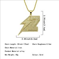 Fashion Diamond Lightning Pendant Necklace Alloy Necklace Wholesale main image 3