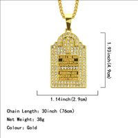Fashion Diamond Cross Pendant Men's Long Necklace main image 3