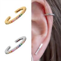 European And American Creative 18k Gold Copper C-shaped Ear Clip Wholesale main image 1
