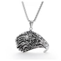 Retro Punk Style Sheep Head Pendant Exaggerated Men And Women Necklace Jewelry sku image 54