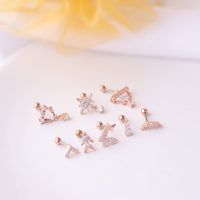 Ear Cartilage Rings & Studs Geometric 316 Stainless Steel  Copper Plating main image 5