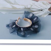 Retro Fashion Net Yarn Flower Earrings Korean Version Jewelry Earrings main image 6